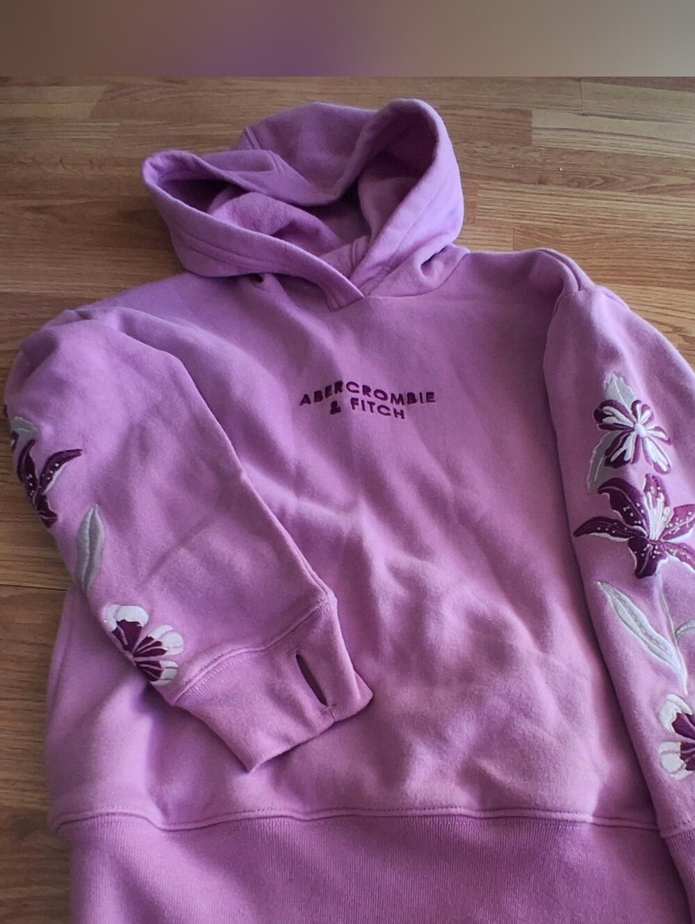 NWT Abercrombie Gorls Hoodie, Pink Sz 7/8, 9/10 11/12 13/14. MSRP $50.